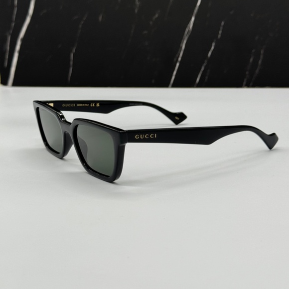 NEW GG1539S 001 GUCCI BLACK GREY CAT EYE UNISEX GUCCI SUNGLASSES - Picture 7 of 12
